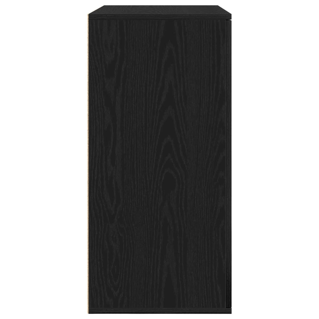 Credenza Rovere Nero 79 x 38 x 80 cm Legno ingegnerizzato 862269