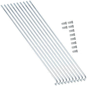 Accessori per bicicletta - Spigoli in acciaio inossidabile - 13G/2.2mm - 10 pezzi - Nuovi - Bicicletta accessori - Velatura