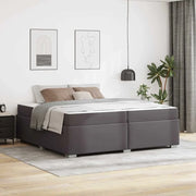Struttura del letto con materasso Grigio 200 x 200 cm Tessuto