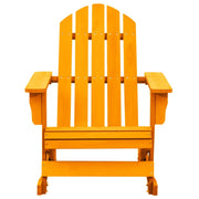 Sedia a Dondolo Giardino Adirondack in Legno di Abete Arancione 315888