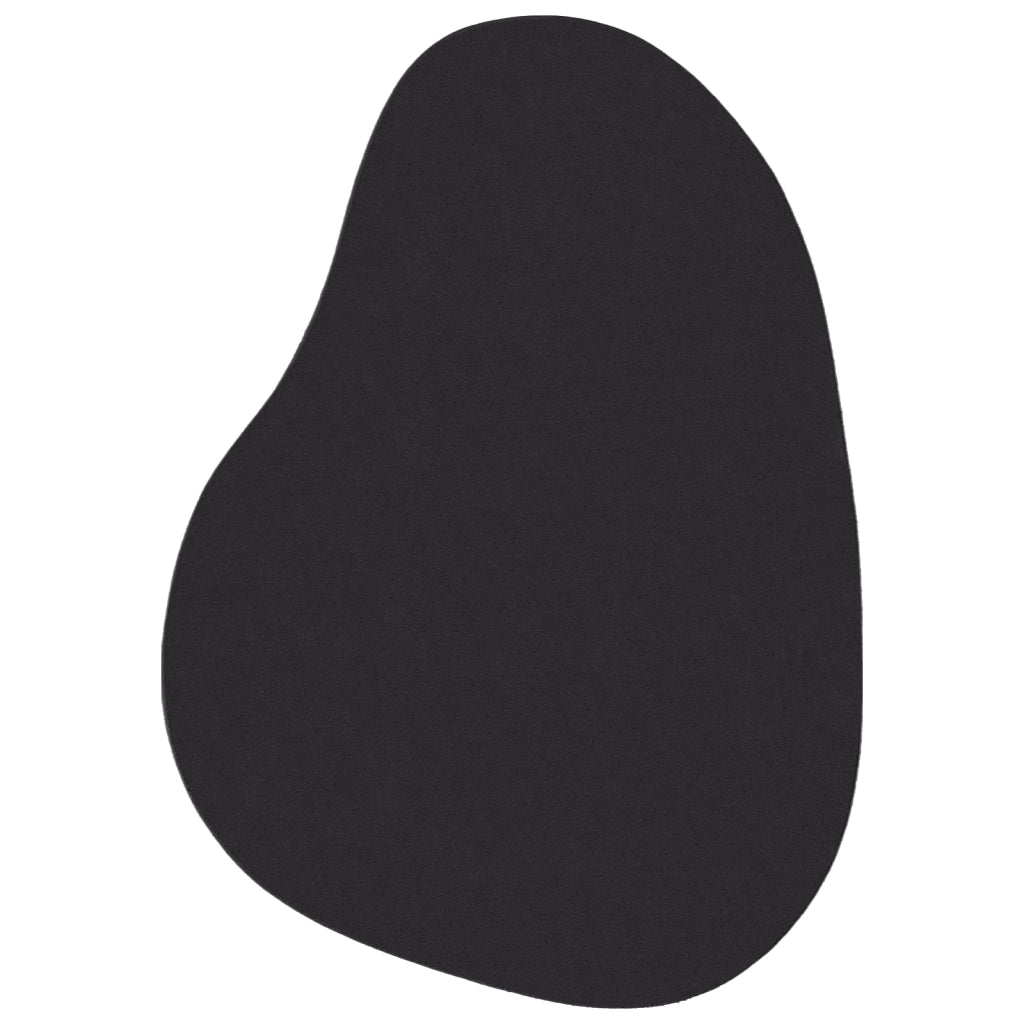 Tappeto 'HUARTE'a pelo corto morbido e lavabile nero 160x230 cm