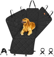 Doccia Auto per Cani, Protezione Posteriore Auto, Protezione Acqua e Urto per Posteriore Auto con Protezione Lato e Cinture di Sicurezza, Doccia per Cani Auto, 137 x 147 cm