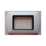 Trade Shop - Placchette Placche In Abs Compatibili Per Serie Living International Placca - Bianco Opaco -3 Fori     -