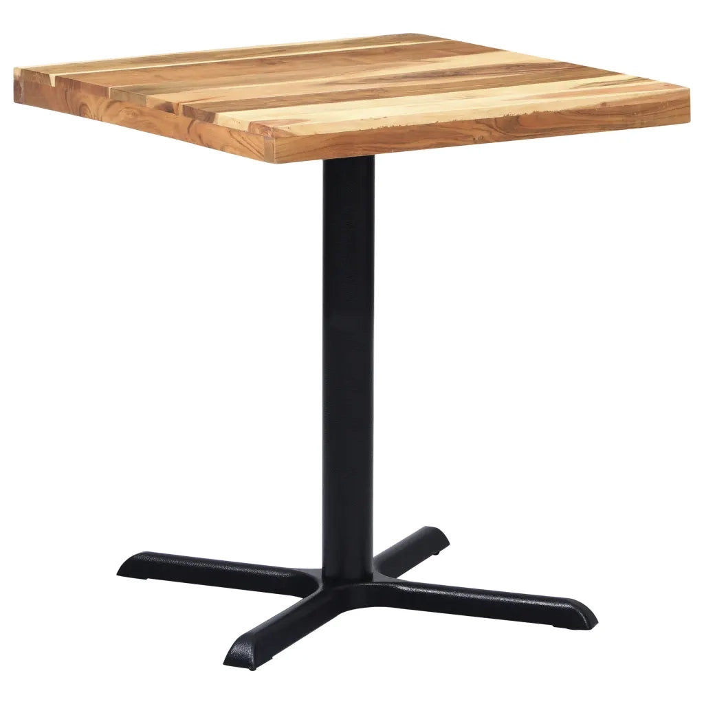 vidaXL Gamba per Tavolino da Bistrò Nero 76x76x72 cm in Ghisa