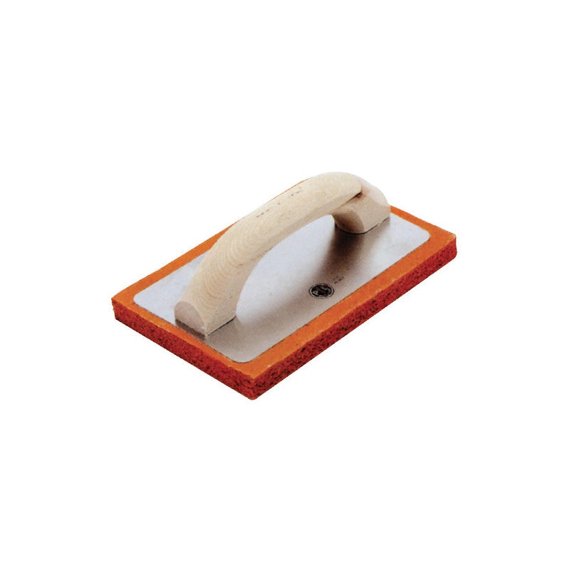Frattazzo spugna base alluminio 10x24 cm – Spugna arancio 20 mm per intonaci – Ancora
