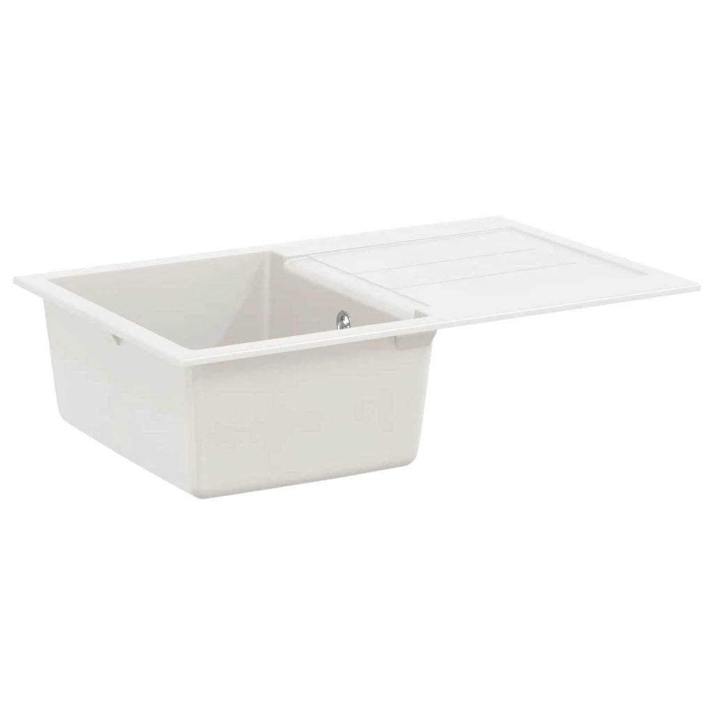 Lavello Bianco 780 x 500 mm 80% Quarzo e 20% Resina CFW2374179