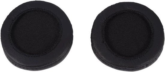 Orecchini per cuffie con cuscinetti morbidi in PU pelle - Nero - Orecchini sostitutivi con schiuma morbida - Comodi e duraturi