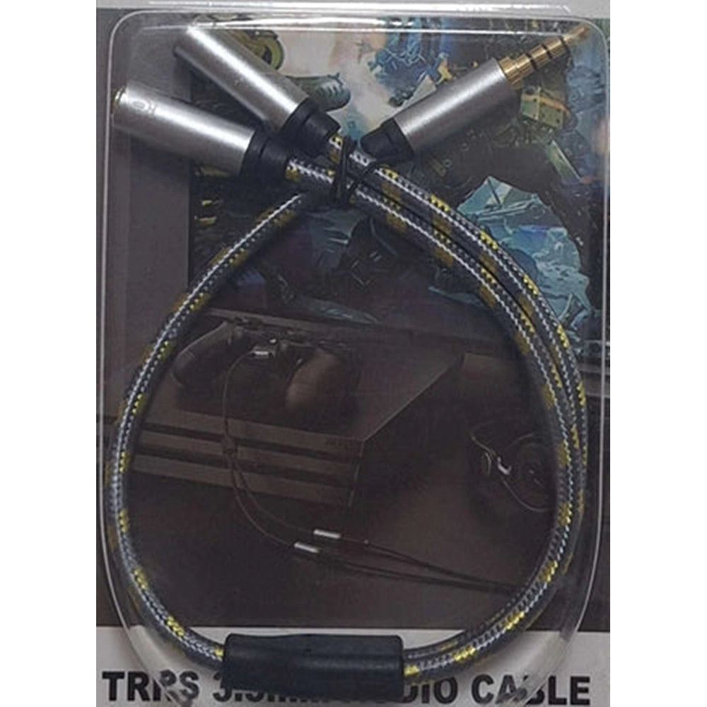 Trade Shop - Cavo Sdoppiatore Splitter Trrs Da Aux 3,5mm Uno In Due Per Condivisione Audio Q-hd73 -