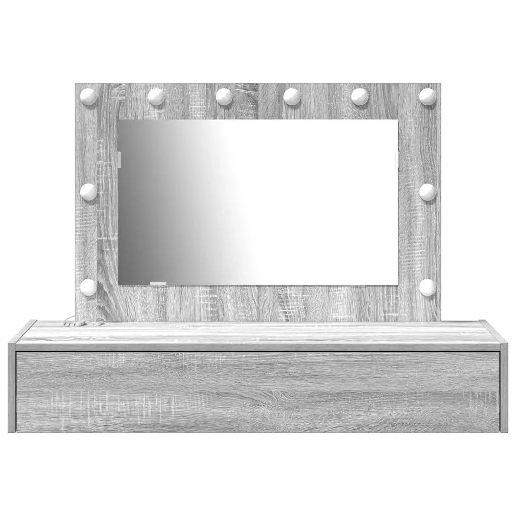Toeletta | Tavolo da Trucco Grigio 100 x 40 x 70 cm Legno multistrato
