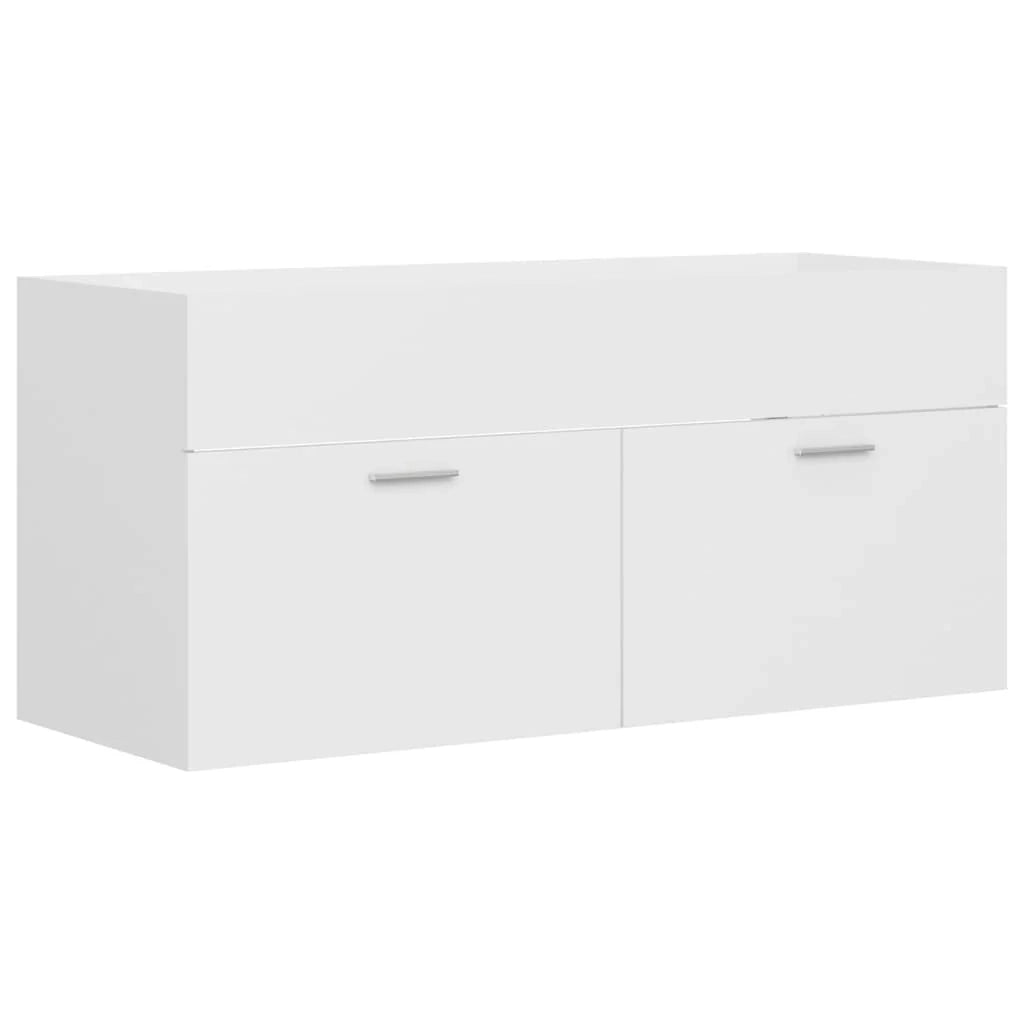 Mobile lavabo con vasca integrata 100 x 38,5 x 46 cm truciolare bianco 02_0006433