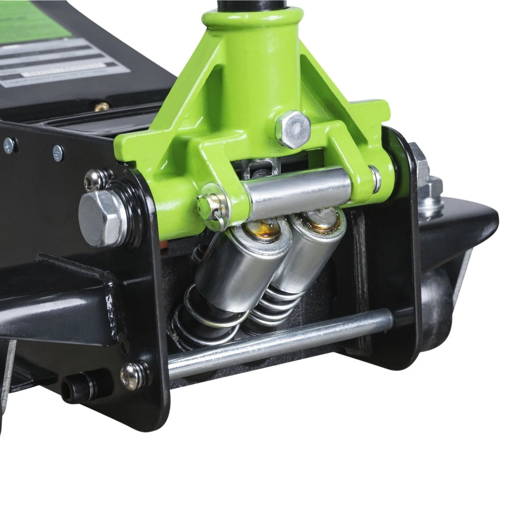 Martinetto Idraulico a Carrello 2,5T Doppio Pistone Profilo Ribassato 78-505 mm per Auto Sportive e Assetto Basso sollevatore JBM
