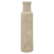 Vaso Decorativo VKH1035, Beige, Poliresina, 28x28x110 cm