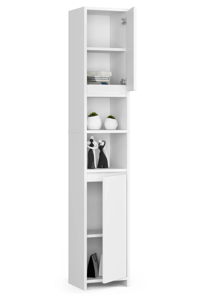 Colonna da bagno AKORD UNI Bianca 2 ante 32x28x180 cm