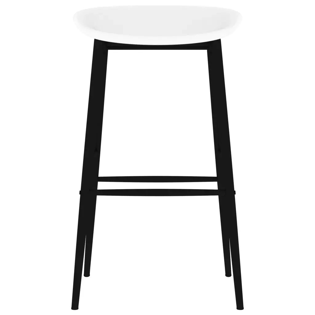 vidaXL Set da Bar 7 pz Bianco