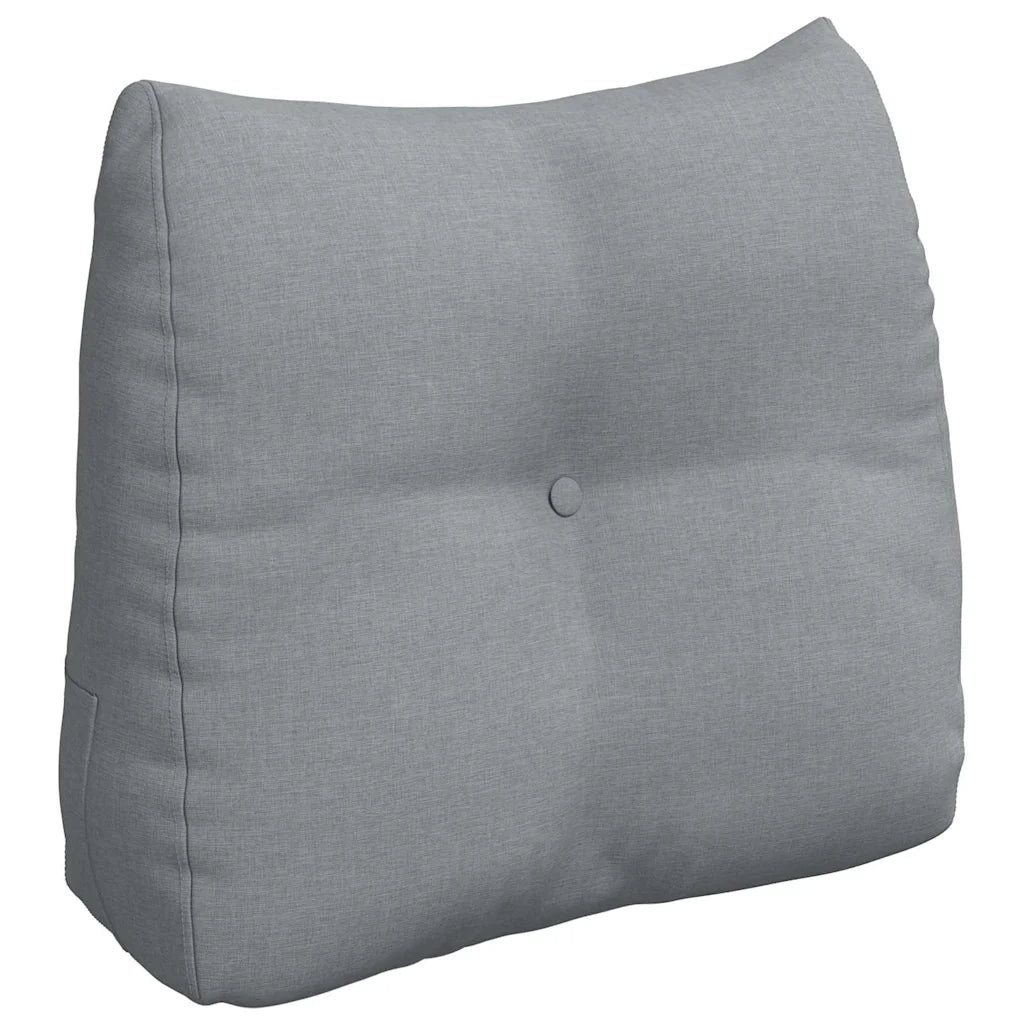 Cuscino per Schiena | Cuscino dorsale Grigio chiaro 60 x 24 x 50 cm Tessuto