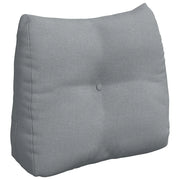 Cuscino per Schiena | Cuscino dorsale Grigio chiaro 60 x 24 x 50 cm Tessuto