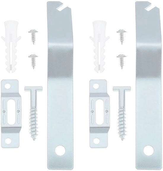 Accessorio di Sicurezza per Fotografie - 10 Set - Resistente alla Corrosione - Antifurto - Adatto per Musei - Dimensioni 51x12x9mm/67x18mm/8x39mm/5x36mm - Antifurto