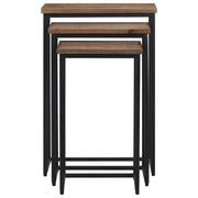 Tavolini a Incastro 3 pz in Legno Massello di Teak 358534