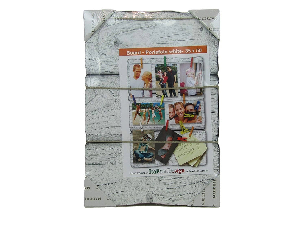 Portafoto da appendere shabby White board 35X50 - LUPIA