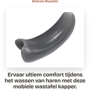 Wastafel per capelli - Supporto per la testa - Cuscino in silicone - Progettazione antiscivolo - Comodo - Materiale morbido - 8 × 12,8 cm