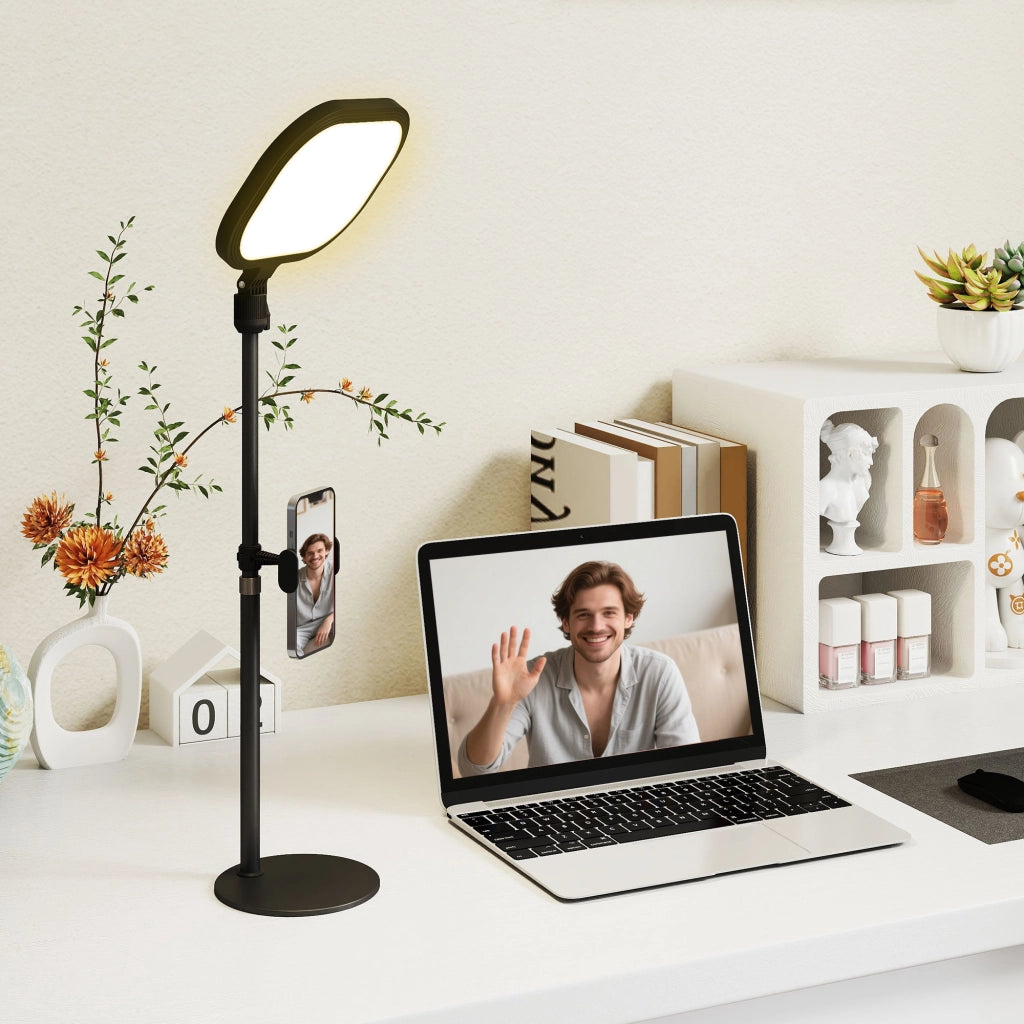 Lampada da comodino LED ¨C zephmum ¨C Nero, Metallo, 10 livelli, 5 colori