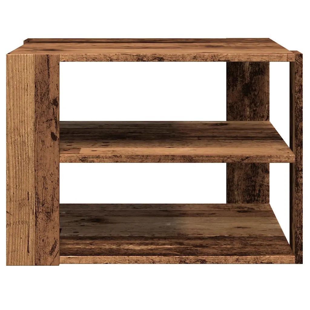 Tavolino da Salotto-Tavolino da soggiorno-Tavolo Legno Vecchio 58x58x40 cm Legno Multistrato
