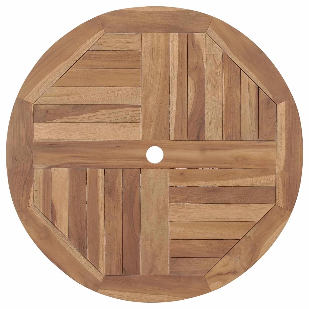 Set da Pranzo per Giardino 3 pcs Marrone
