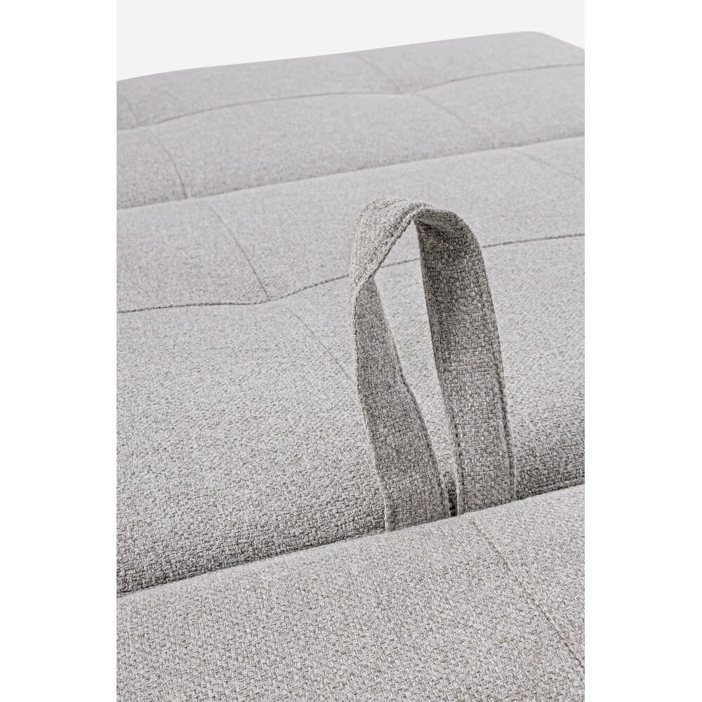 Poltrona Letto Singola in Tessuto con Gambe Effetto Legno - HARRISON