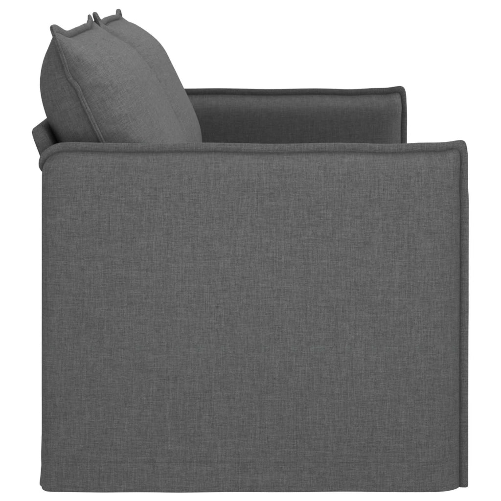 Divano Grigio scuro 196 x 82 x 85 cm Tessuto