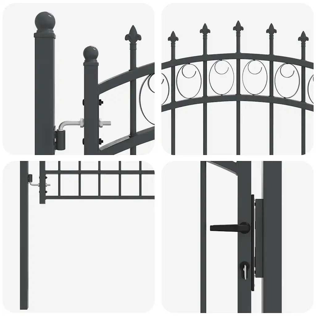 Cancello della recinzione con punte EMMEN 200 x 100 cm