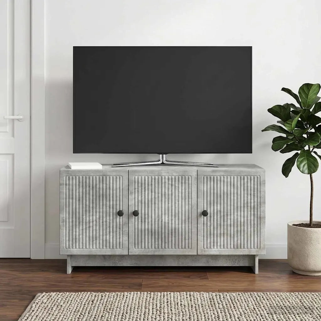 Mobile TV Grigio Cemento 99 x 34,5 x 50 cm Legno ingegnerizzato 894028