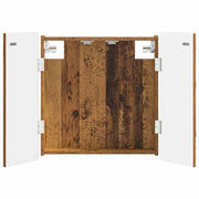 Armadio per Dartboard ZWOLLE Legno antico 52,5 x 10,5 x 57,5 cm 896453