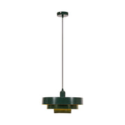 Lampada sospesa retrò RUNA verde 3 strati 1xE27 Lucide
