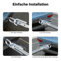 Barra da traino max 3 tonnellate 2 m in acciaio con smorzamento