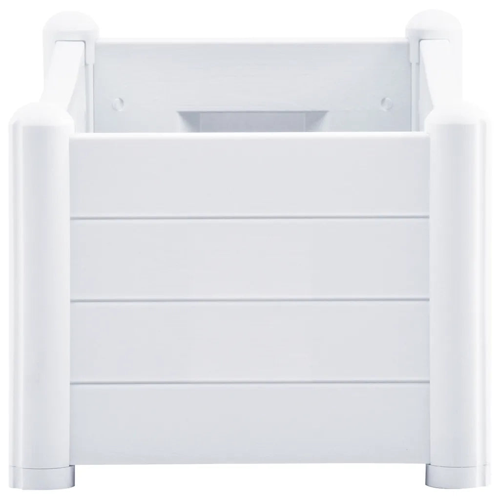 Letto Rialzato da Giardino in PP Bianco 100x43x35 cm cod mxl 49841