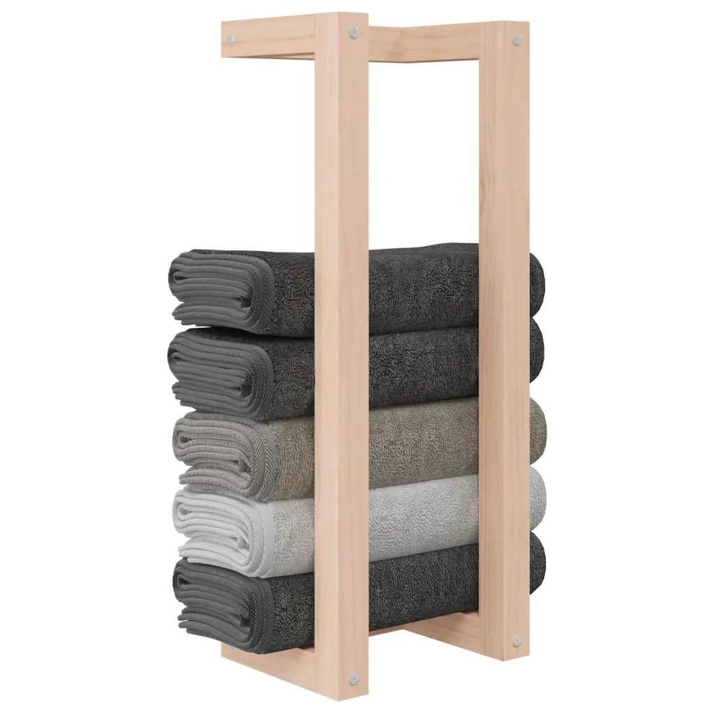 Portasciugamani 23x18x60 cm in Legno Massello di Pino 822392