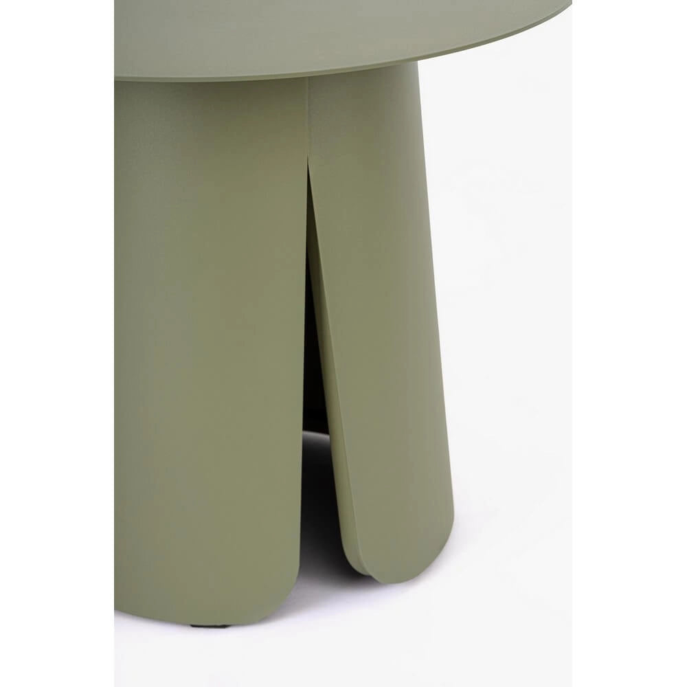 Tavolino rotondo da esterno in alluminio verniciato 45 cm - YAMIRA