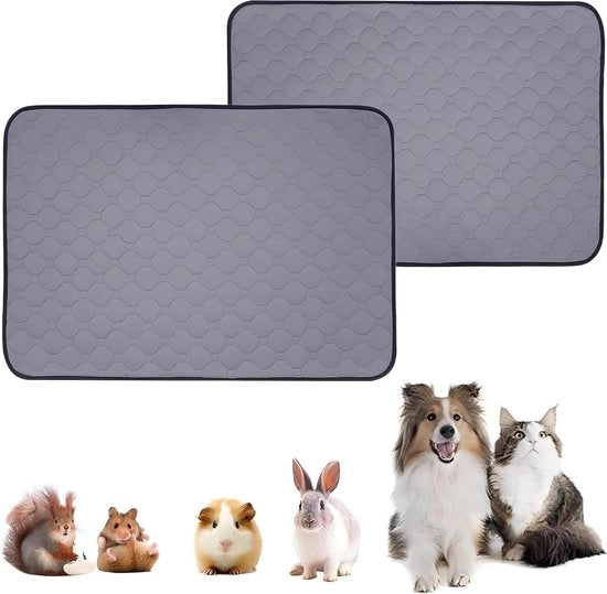 Pannelli di addestramento per animali domestici riciclabili - Sostituti igienici - Pannelli da lavare - Per cani e gatti - Grigio 60*47cm.