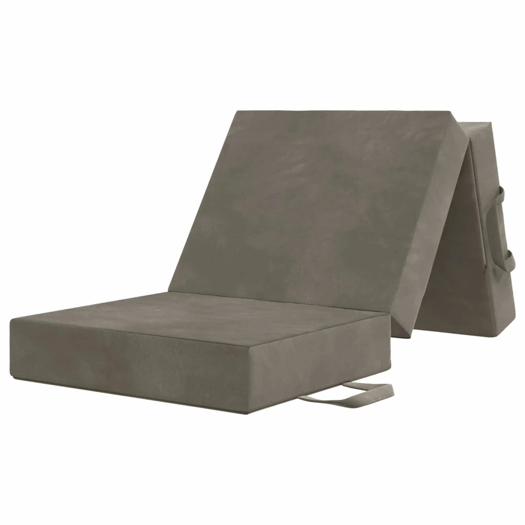 Divano Letto Pieghevole 90 x 67 x 45 cm Grigio Chiaro 900191