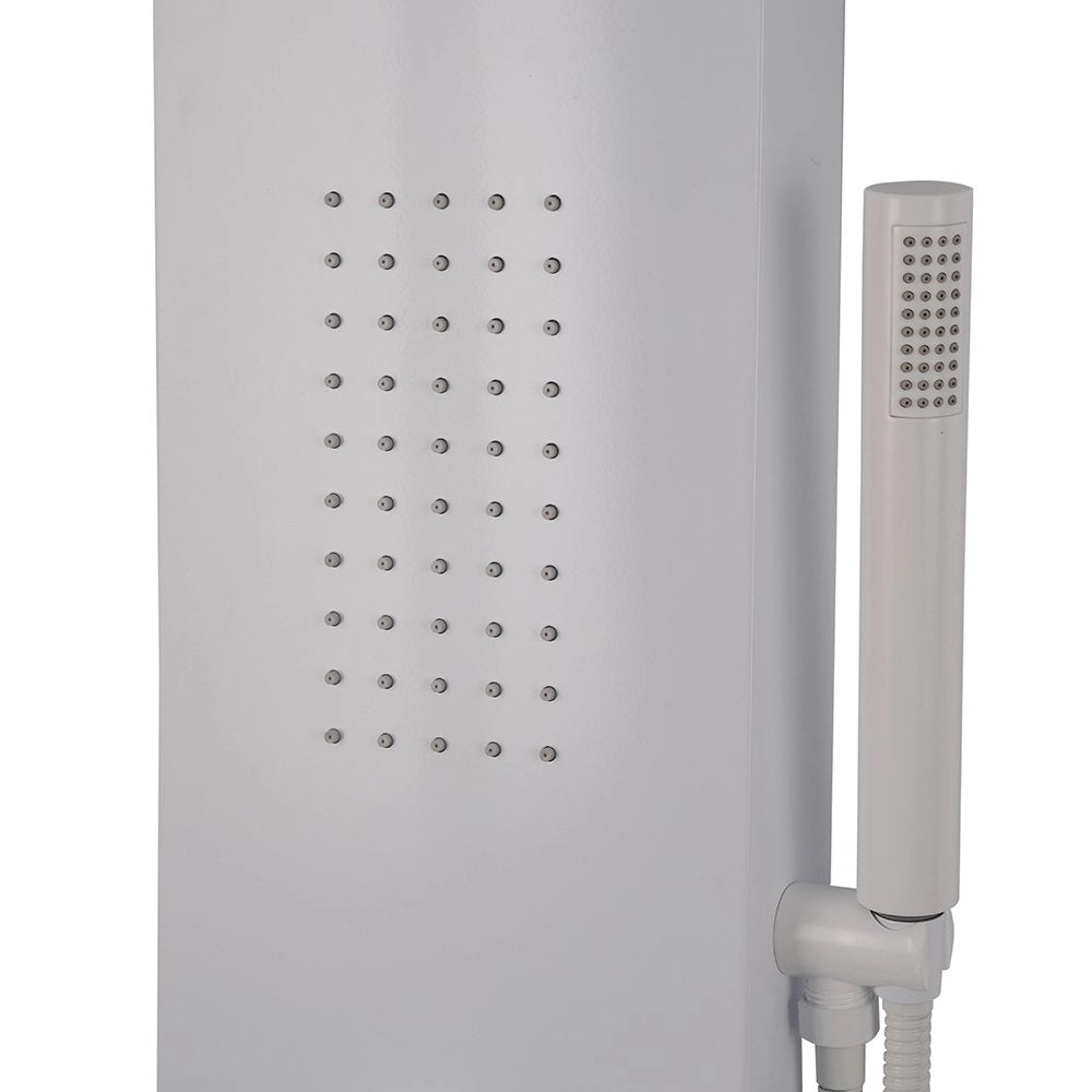 Colonna doccia pannello idromassaggio effetto cascata YH8125 RIO - Bianco