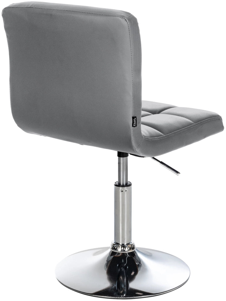 Sedia lounge Palma V2 in similpelle grigio