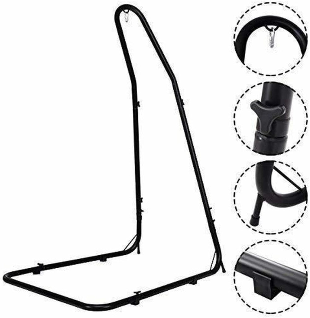 Supporto per Sedia Sospesa con Altezza Regolabile 200-240 cm, Sostegno per Amaca in Acciaio per Neonato, Portata Max 150 kg (senza sedia a sospensione)