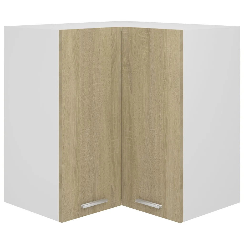 Pensile Angolare Rovere Sonoma 57x57x60 cm in Legno Multistratocod mxl 128650
