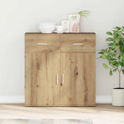 vidaXL Credenza rovere artigianale 79 x 38 x 80 cm Legno multistrato