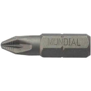 INSERTO CROCE 'POZIDRIV' MUNDIAL 1/4   PZ 3 - 12 pezzi- MUNDIAL