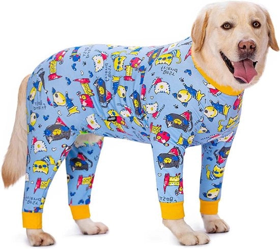 Pantaloni per cani da esterno per grandi cani per protezione delle articolazioni (blu 5XL)