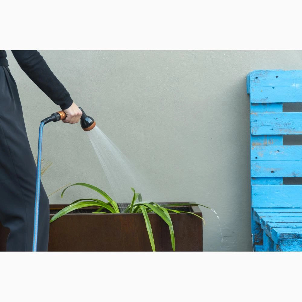 Tubo Estensibile irrigazione resistente leggero compatto 7,5 mestri Azzurro