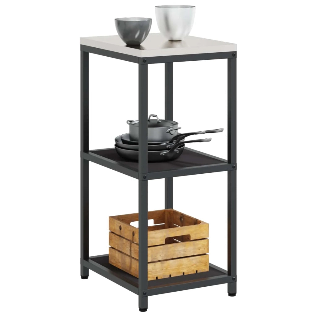 Stoccaggio in cucina Nero 40 x 50 x 92 cm Acciaio 874968