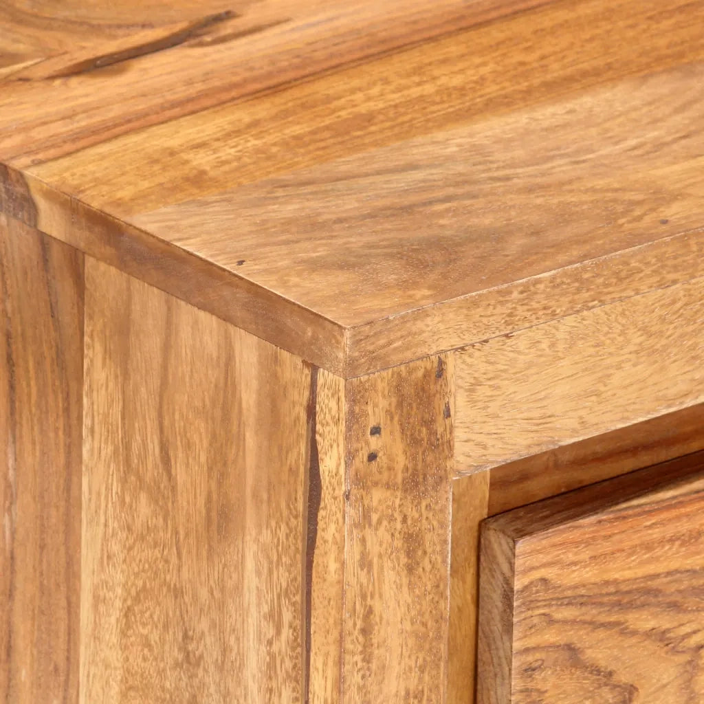 Cassettiera 60x33x75 cm in Legno Massello di Acacia 338435