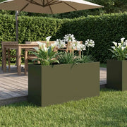 Vaso da giardino Verde Oliva 100 x 30 x 40 cm 8005616